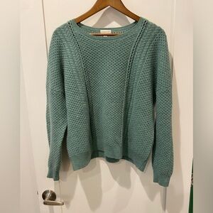 Garnet Hill Cashmere Cable knit sweater medium